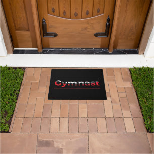 Gymnast - Minimalistisch Moderne Gymnastik - Wort Fußmatte