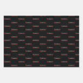 Gymnast - Minimalistisch Moderne Gymnastik - Wort Geschenkpapier Set (Vorderseite 2)