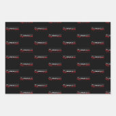 Gymnast - Minimalistisch Moderne Gymnastik - Wort Geschenkpapier Set (Vorderseite)