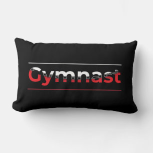 Gymnast - Minimalistisch Moderne Gymnastik - Wort Lendenkissen