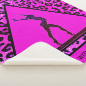 "Gymnast mit wilder Seite" Pink Leopard Gymnastik Sherpadecke (3/4)