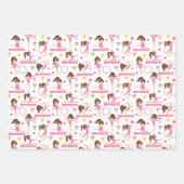 Gymnast Multikulturelle Personalisiert Geschenkpapier Set (Vorderseite 2)