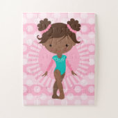 Gymnast - Niedlich Gymnastik Afrikanischer Amerika Puzzle (Vertikal)