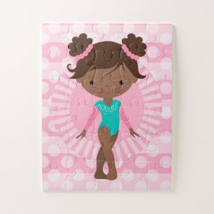 Gymnast - Niedlich Gymnastik - Afroamerikaner Puzzle