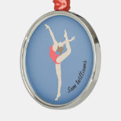 Gymnast Ornament Aus Metall (Links)