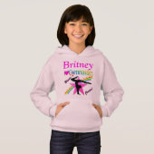 GYMNAST PERSONALISIERT HOODIE SWEATSHIRT ZUM ERSTE (Vorne ganz)