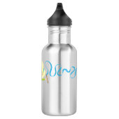 Gymnast - Personalisierte Blonde Edelstahlflasche (Rechts)