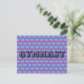 GYMNAST Postcard - Gymnastik - Geschenk Postkarte (Stehend Vorderseite)