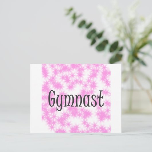 Gymnast Postkarte (Stehend Vorderseite)