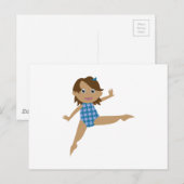 Gymnast Postkarte (Vorne/Hinten)