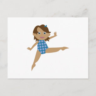 Gymnast Postkarte