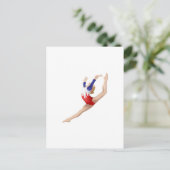 Gymnast Postkarte (Stehend Vorderseite)