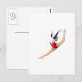 Gymnast Postkarte (Vorne/Hinten)