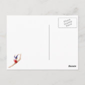 Gymnast Postkarte (Rückseite)