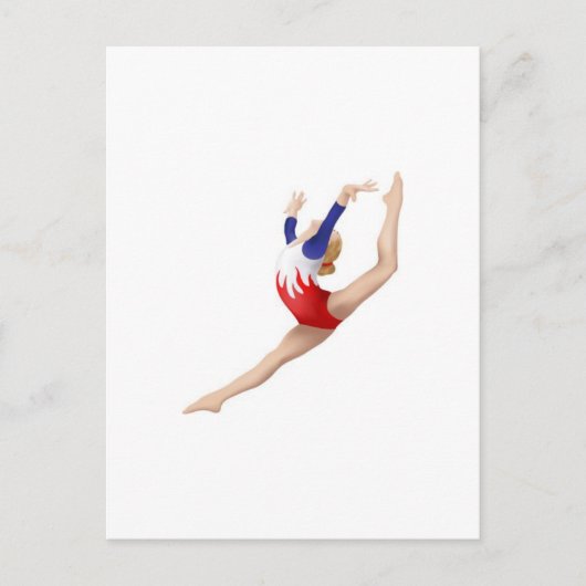 Gymnast Postkarte (Vorderseite)