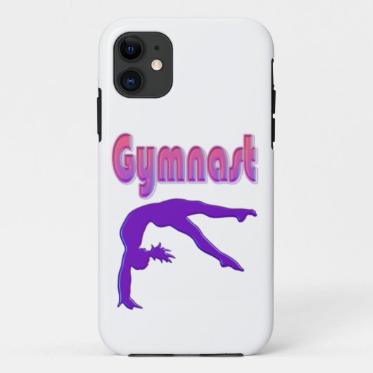 Gymnast Power Tumbling Lila Metallic Case-Mate iPhone Hülle (Rückseite)