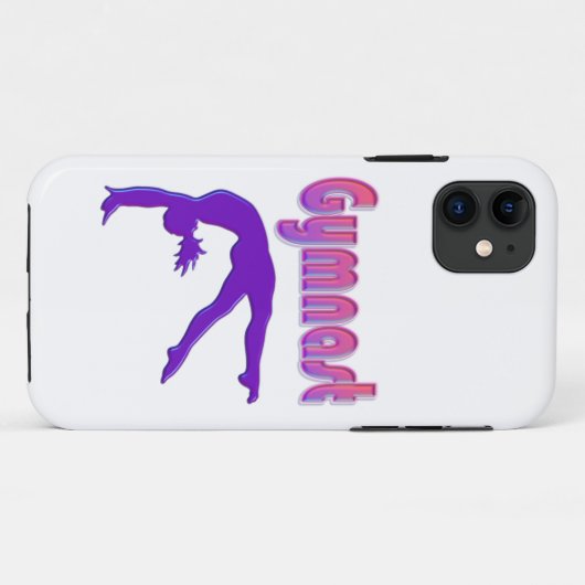 Gymnast Power Tumbling Lila Metallic Case-Mate iPhone Hülle (Rückseite (Horizontal))