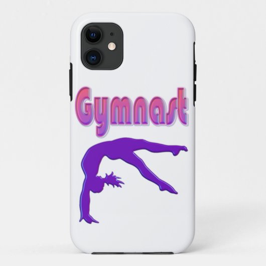 Gymnast Power Tumbling Lila Metallic Case-Mate iPhone Hülle (Rückseite)