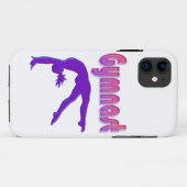 Gymnast Power Tumbling Lila Metallic Case-Mate iPhone Hülle (Rückseite (Horizontal))