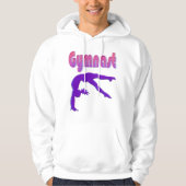Gymnast Power Tumbling Lila Metallic Hoodie (Vorderseite)