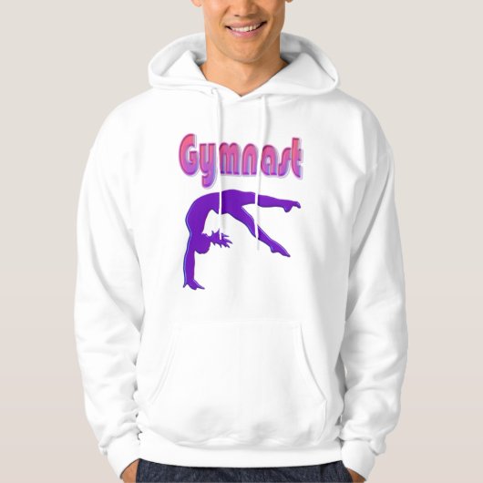 Gymnast Power Tumbling Lila Metallic Hoodie (Vorderseite)