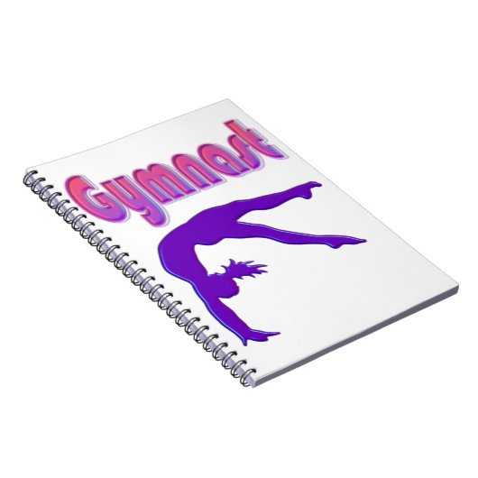 Gymnast Power Tumbling Lila Metallic Notizblock (Rechte Seite)