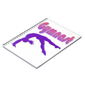Gymnast Power Tumbling Lila Metallic Notizblock (Linke Seite)
