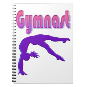 Gymnast Power Tumbling Lila Metallic Notizblock
