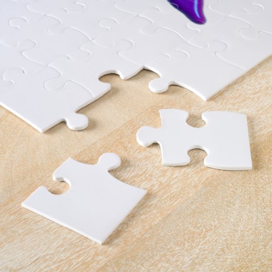 Gymnast Power Tumbling Lila Metallic Puzzle (Seite)