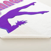 Gymnast Power Tumbling Lila Metallic Sherpadecke (3/4)