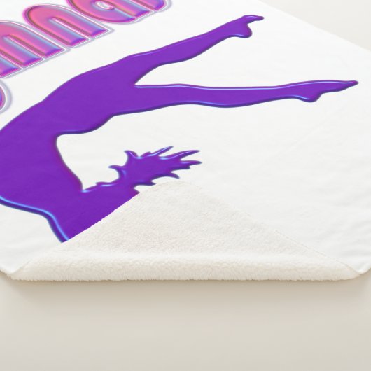 Gymnast Power Tumbling Lila Metallic Sherpadecke (3/4)
