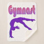 Gymnast Power Tumbling Lila Metallic Sherpadecke (Vorderseite)