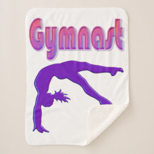 Gymnast Power Tumbling Lila Metallic Sherpadecke