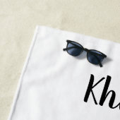 Gymnast Power Tumbling Lila Metallic Strandtuch (Beispiel)