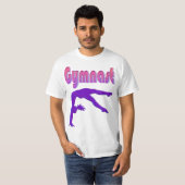 Gymnast Power Tumbling Lila Metallic T-Shirt (Vorne ganz)