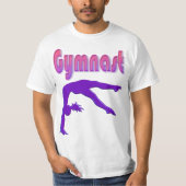 Gymnast Power Tumbling Lila Metallic T-Shirt (Vorderseite)