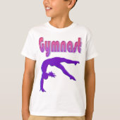 Gymnast Power Tumbling Lila Metallic T-Shirt (Vorderseite)