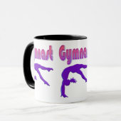 Gymnast Power Tumbling Lila Metallic Tasse (Vorderseite Links)