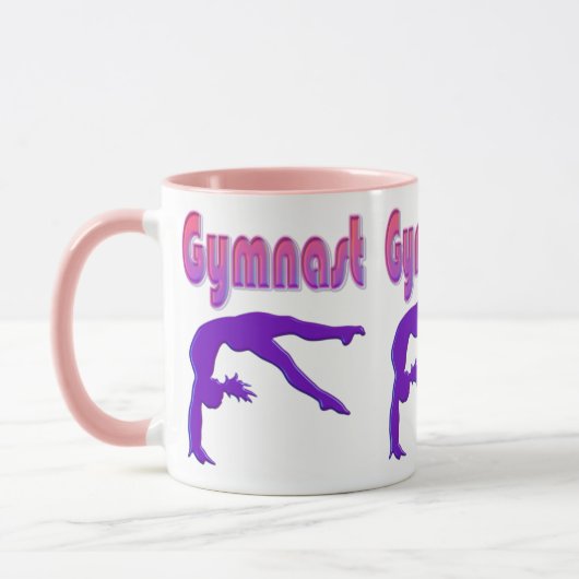 Gymnast Power Tumbling Lila Metallic Tasse (Links)