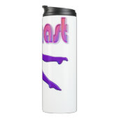 Gymnast Power Tumbling Lila Metallic Thermosbecher (Nach rechts gedreht)