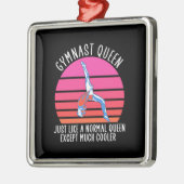 Gymnast Queen Ornament Aus Metall (Links)
