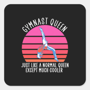 Gymnast Queen Quadratischer Aufkleber