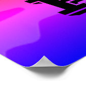 Gymnast Rainbow Camouflage Poster (Ecke)