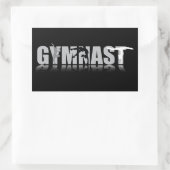 GYMNAST Rectangle Aufkleber (Tasche)