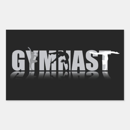 GYMNAST Rectangle Aufkleber (Vorderseite)
