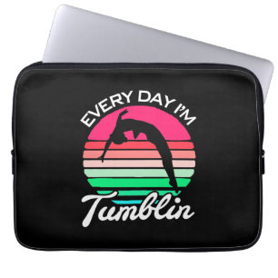 Gymnast Retro Vintag Tumblin Laptopschutzhülle