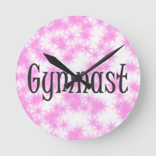 Gymnast Runde Wanduhr