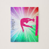 GYMNAST SHIMMERING LIGHTS PUZZLE PERSONALISIERT! (Vertikal)