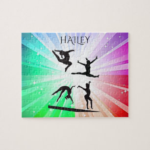 GYMNAST SHIMMERING LIGHTS PUZZLE PERSONALISIERT!