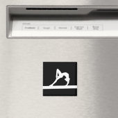 Gymnast Silhouette Magnet Black (In Situ (Geschirrspüler))